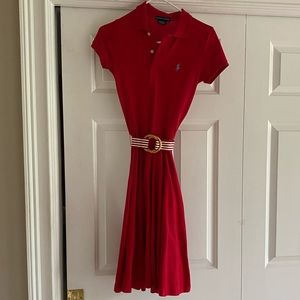 Red Ralph Lauren Polo Shirt Dress